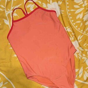 Girls One Piece Bathing Suit (Size Large)